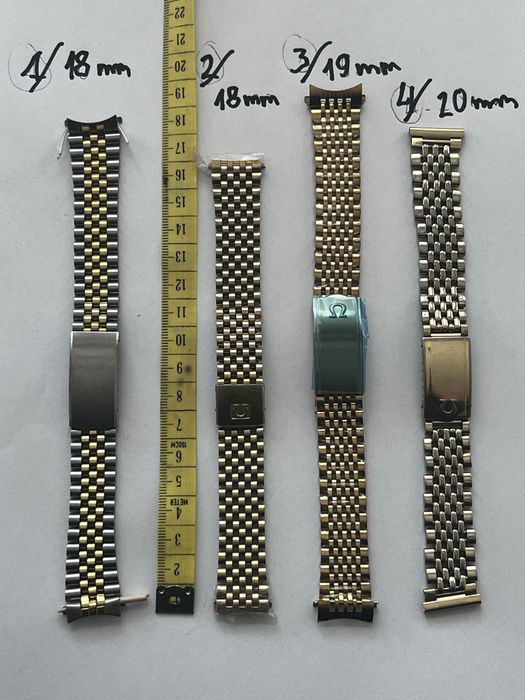 Omega oryginalna bransoleta 1383 i końcowe ogniwa 787