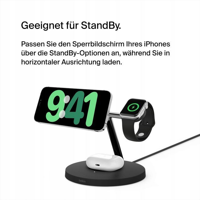 belkin boostcharge pro 3 w 1 z qi2 wiz009v2 input 15v moc 15 w