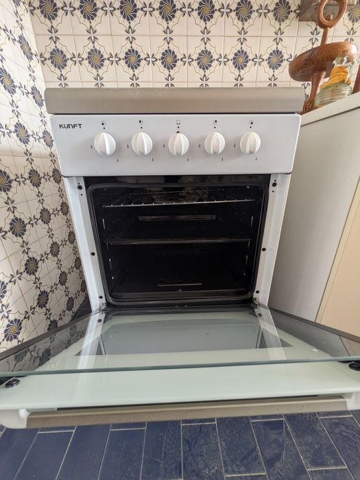Fogão gás 4 bicos + forno 55 litros
