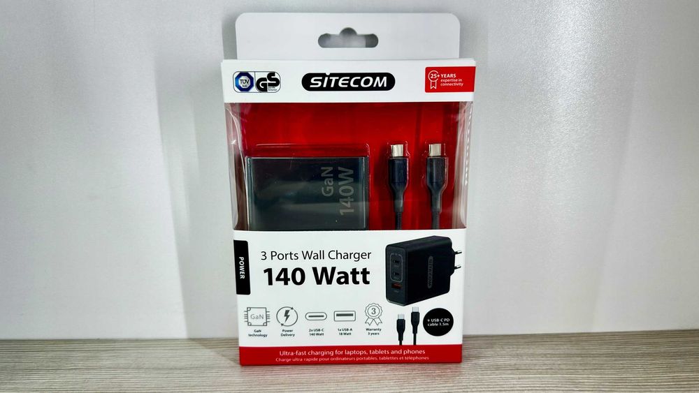 Ładowarka GaN SITECOM 140W czarna