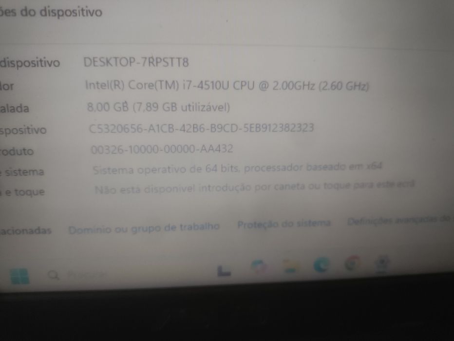Portátil ASUS i7