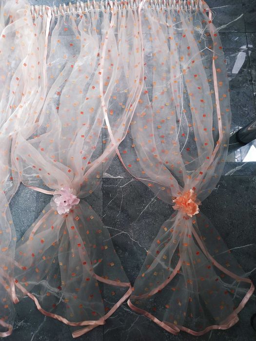 Firany upinane z organtyny