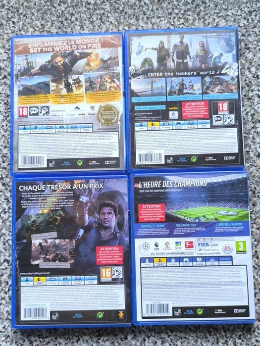 Conjunto de 4 jogos PlayStation 4