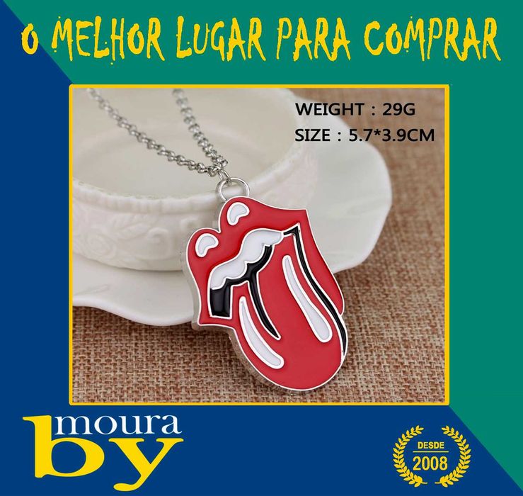 fio com o emblema de Rolling Stone
