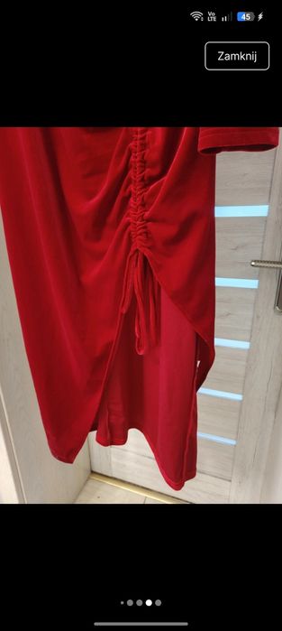 Sukienka wieczorowa welurowa 46/48