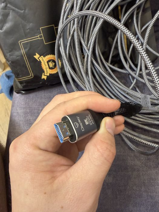 Оптичний провід Hdmi оптический кабель Hdmi 30 метрів