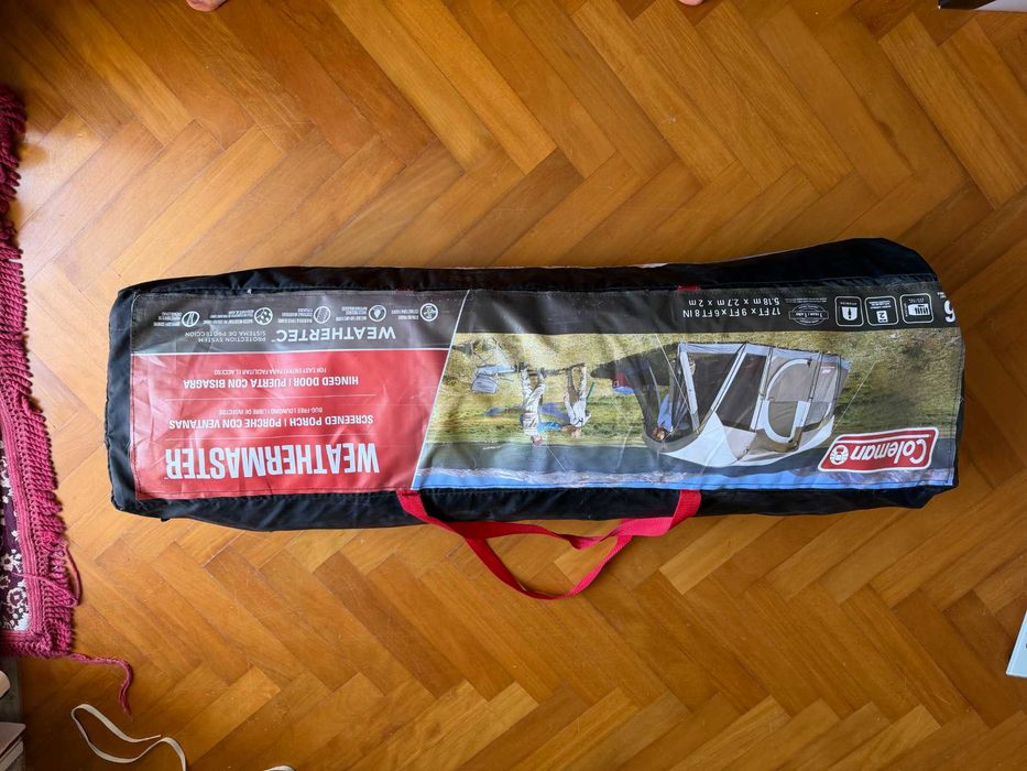 Tenda Coleman WeatherMaster 6 Pessoas com Alpendre — usada 1 vez