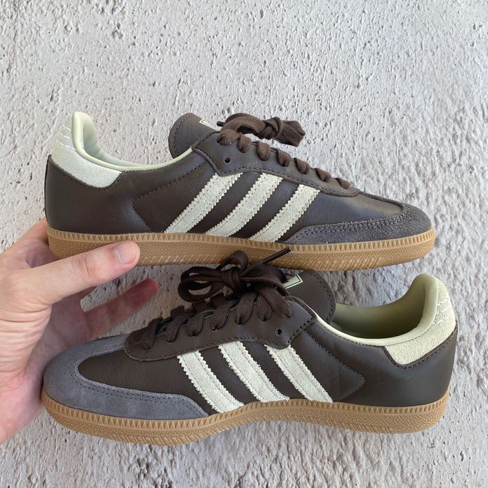 оригінал id1481 нові жіночі кеди adidas casual samba og brown