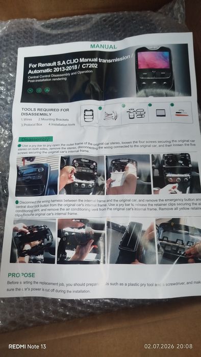 Нова Магнітола 4/64 на Renault Clio IV (2012-2019р) з CarPlay, Android Auto