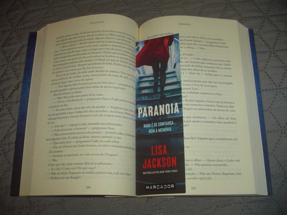 Livro "Paranoia" de Lisa Jackson