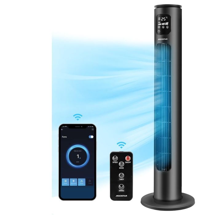 Wentylator kolumnowy Aigostar Ross Smart z Wifi i pilotem