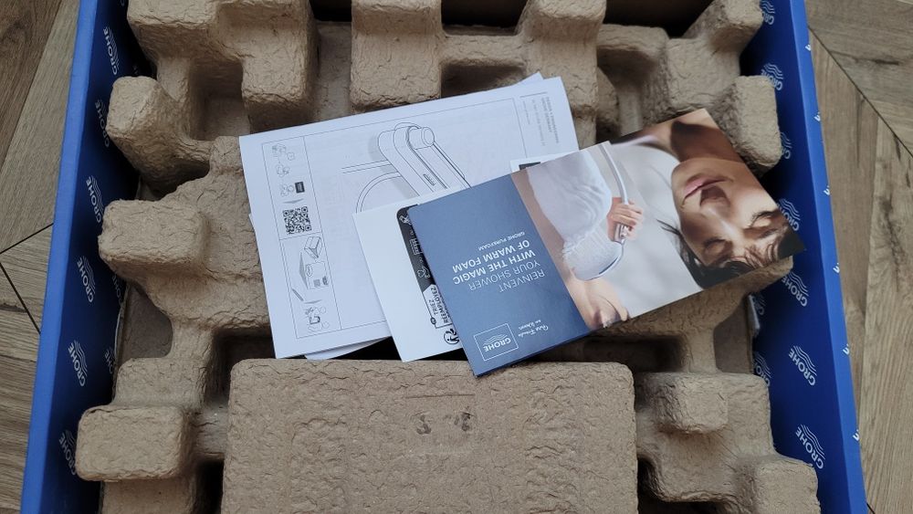 GROHE-PUREFOAM Zestaw startowy do pryszniców chrom