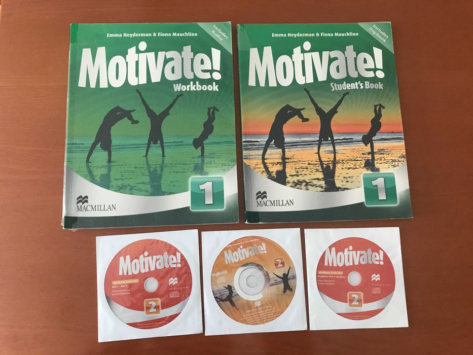 2 English Books - Motivate! 1 - Student's Book + Workbook + CDs64584753021315120