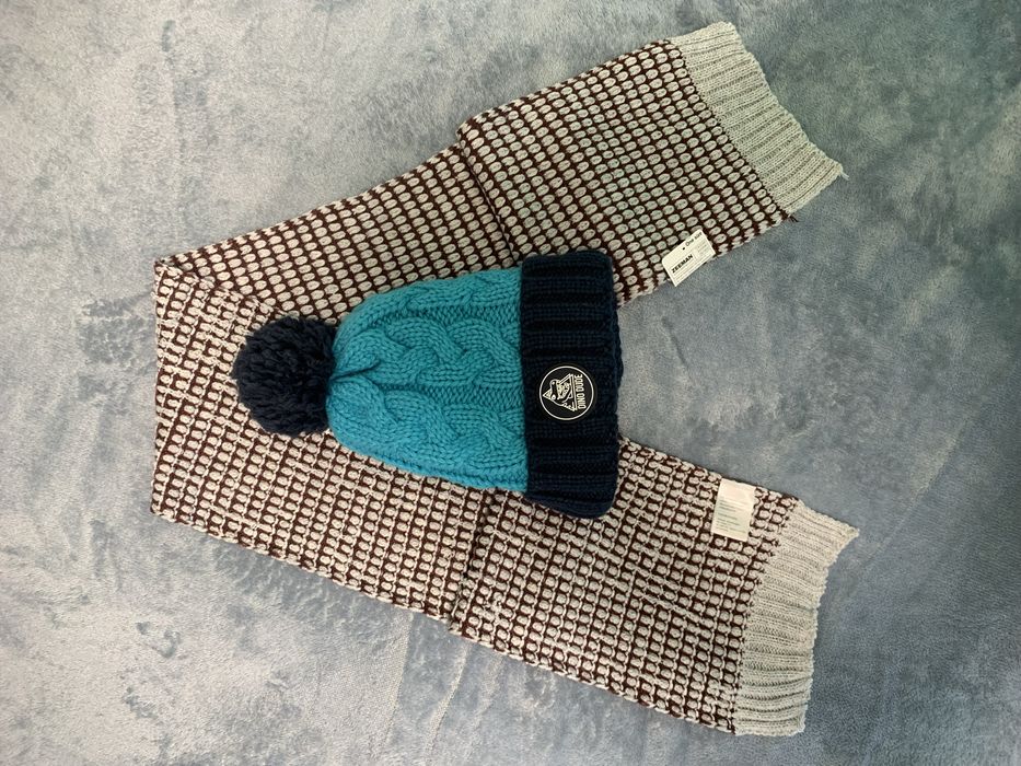 шапка детская теплая зимняя, шарф НОВЫЕ