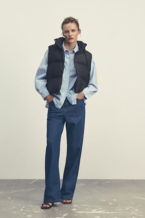 Чорна жилетка Zara