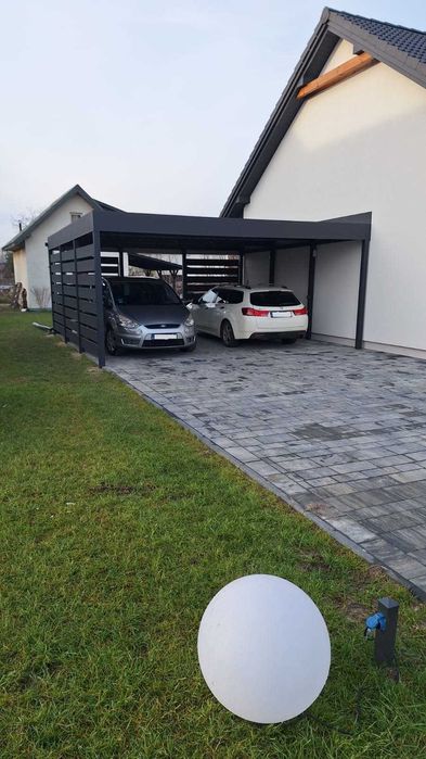 Wiata samochodowa, garażowa, dwustanowiskowa, carport, wiata