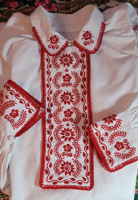 Ręcznie haftowana koszula męska sądecka, lachowska, regionalna