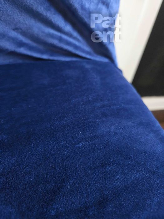 Welurowe pokrowce na krzesła 4 sztuki miękkie granatowe