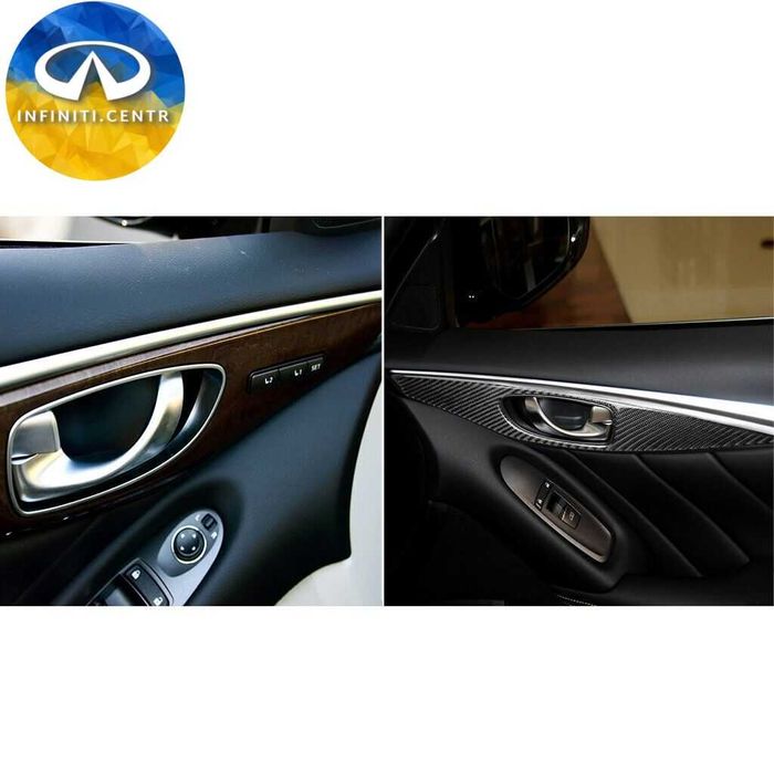 Внутренняя ручка Infiniti Q50 14-20 отделка из углеродного волокна