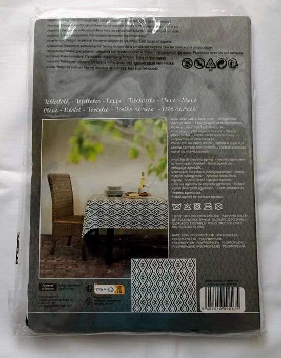 Nowy obrus / cerata wodoodporna 140x250 cm – wzór karo