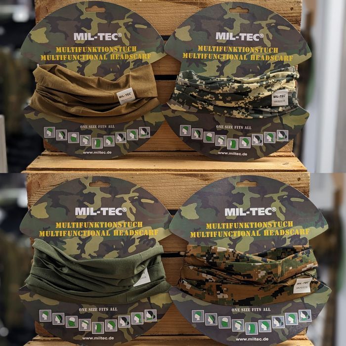 Головний убір багатофункціональний Баф  Mil-Tec військовий Німеччина