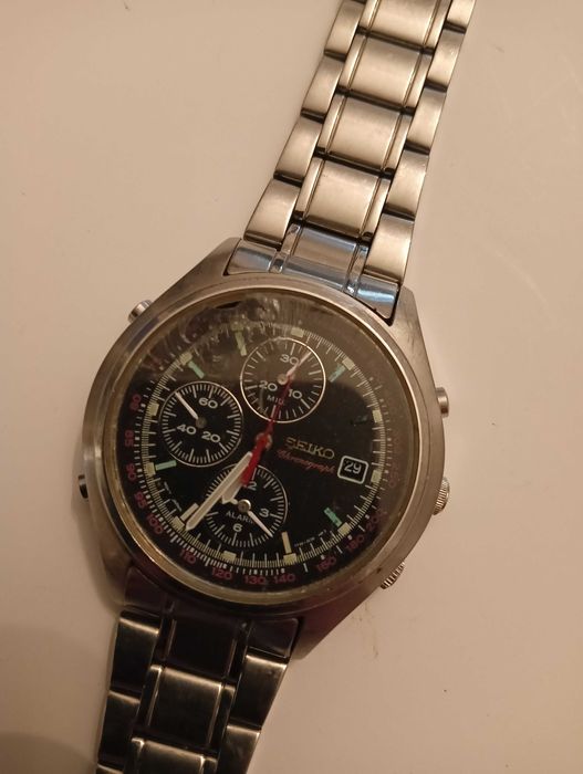 Seiko vintage chronograph -uszkodzony