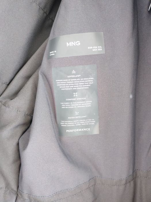Sobretudo preto Mango XXL