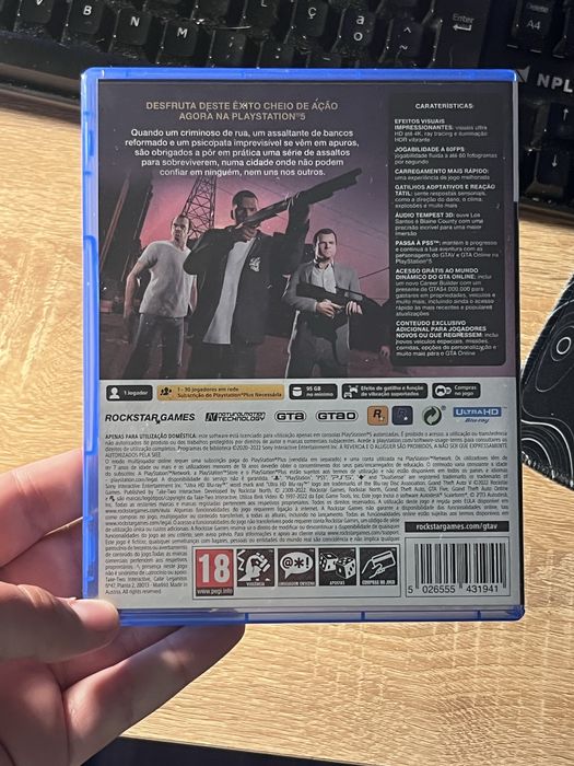 Gta 5 para ps5 em disco