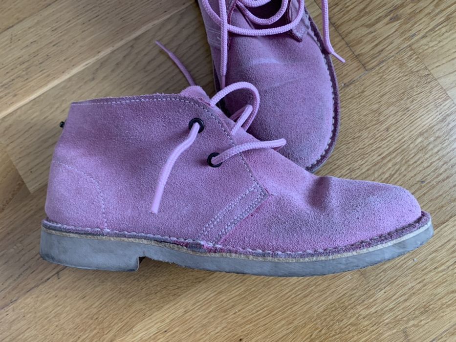 Botas safari Pisamonas camurca rosa tamanho 38