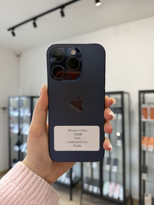 Telefon iPhone 15 PRO 128GB Niebieski Apple Gwarancja iTrade