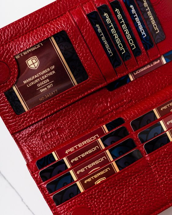 elegancki portfel damski na magnes - peterson