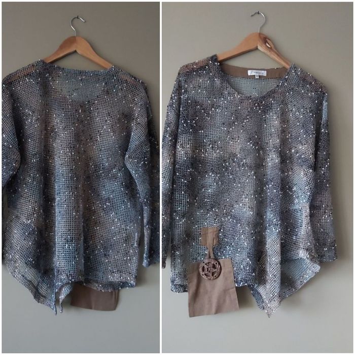 Florence ażurowa bluzka asymetryczna rozmiar uniwersalny