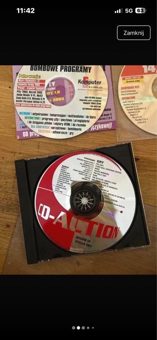 5 starych gier na PC - komputer swiat i CD Action - stan bdb
