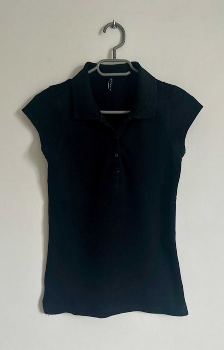 Koszulka polo czarna Amisu rozm. S