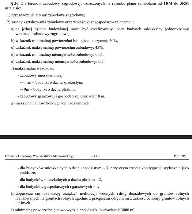 Działka budowlana, duża, Baszkówka