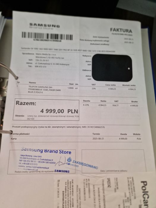 Samsung Galaxy Z FOLD 6 256GB igła