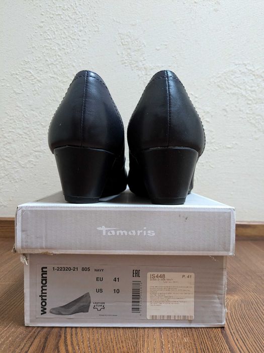 Шкіряні жіночі туфлі Tamaris