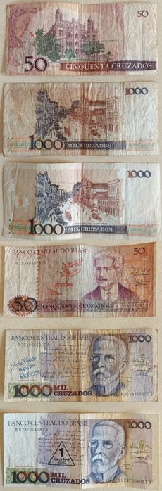 Coleção de Moedas e Notas - Partes da História Financeira do Brasil