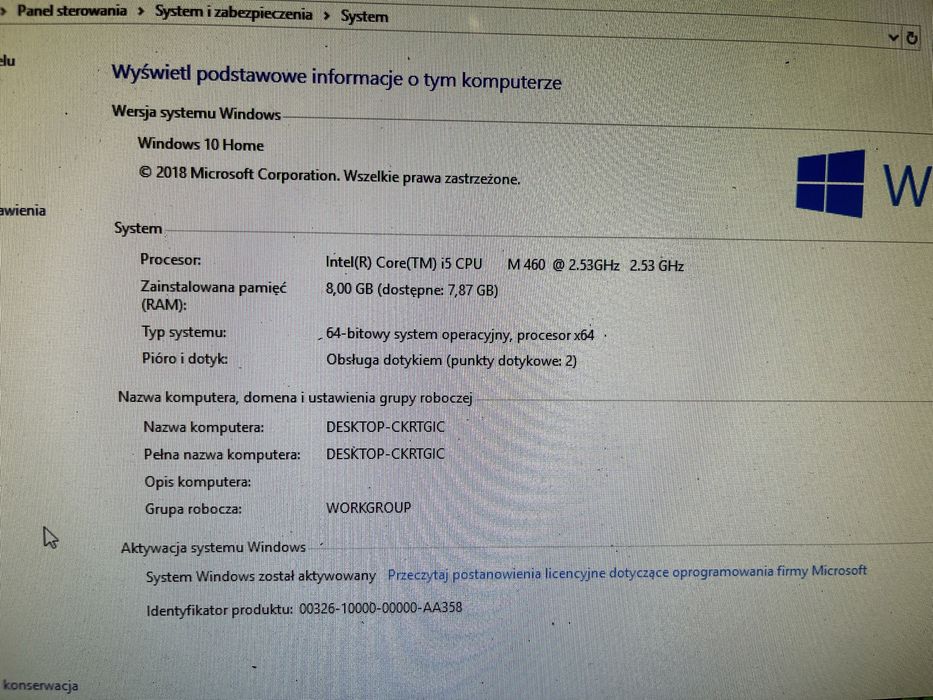 Komputer Dell Inspiron One 2310.