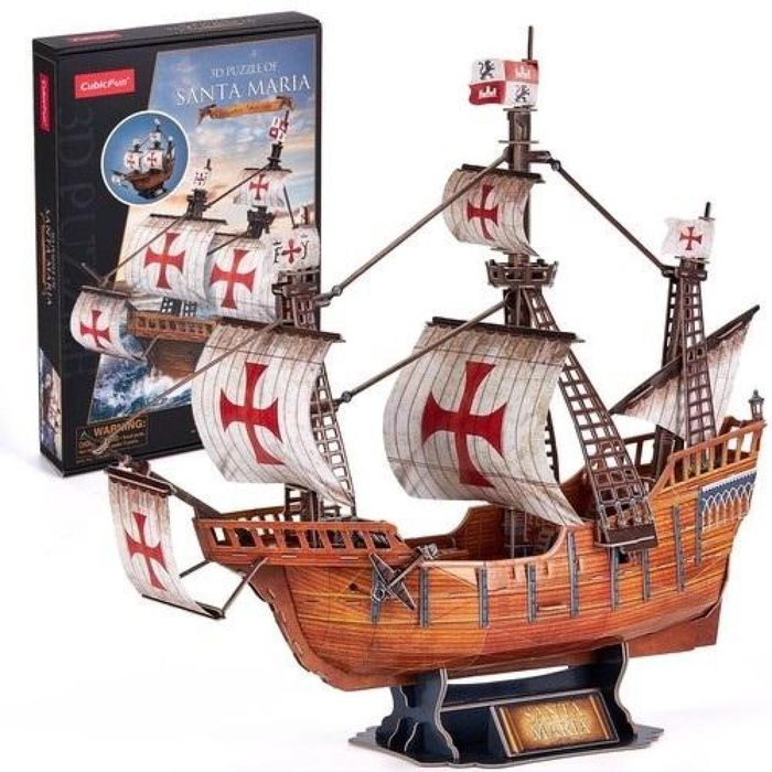 Puzzle 3D Santa Maria pudełko,230x336 mm
