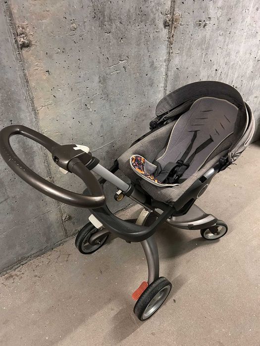 Wózek stokke xplory + krzesełko z podnóżkiem