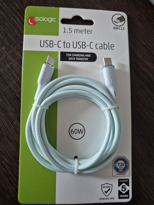 Kabel USB-C 2.0 1,5 m 60w