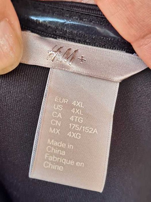 czarna sukienka H&M 54 56