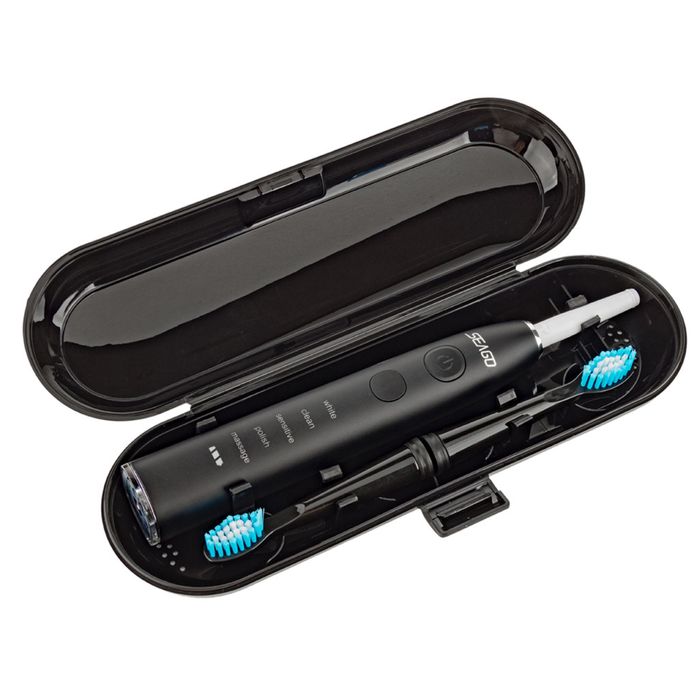 Електрична звукова зубна щітка Seago SG575 із кейсом Чорна