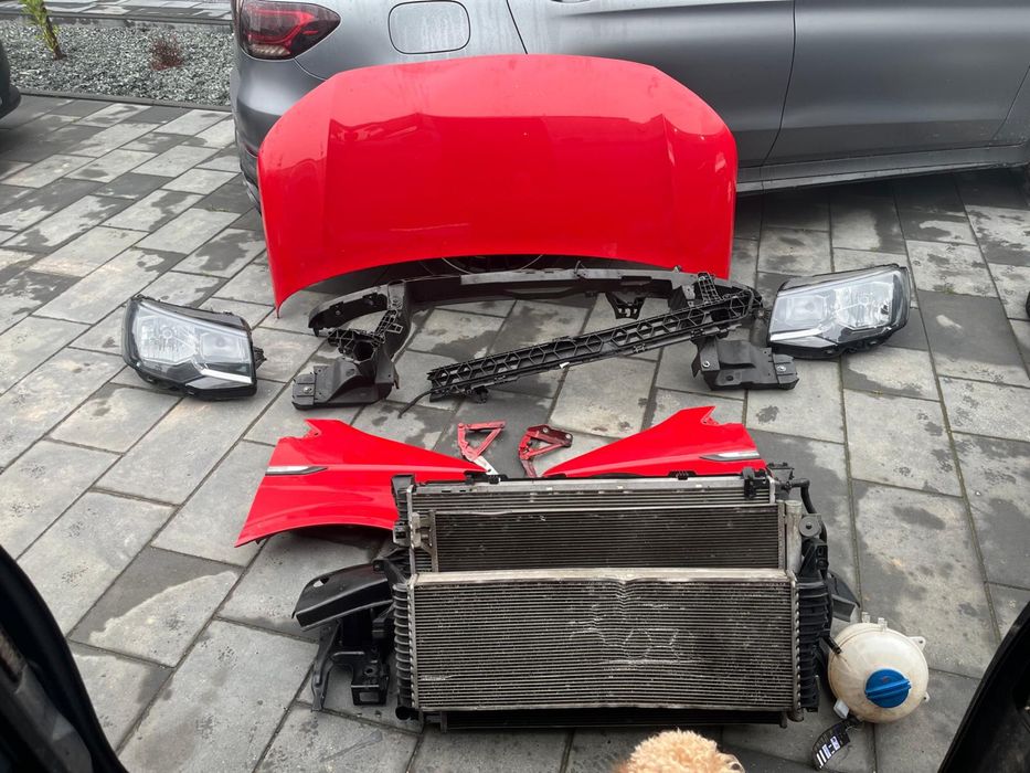 Maska zderzak Vw t6 lift chłodnice pas przedni lampy 2.0 tdi adblue bi