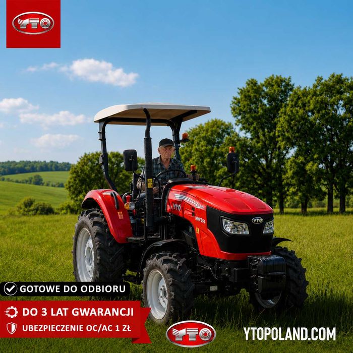 YTO NMF 554, 57km, 4x4 Doosan 4 cylindry Euro5, rok 2026, 12x12, OŚ ZF, SOLIS FOTRAK LOVOL ARBOS AUPAX LS, HANWO