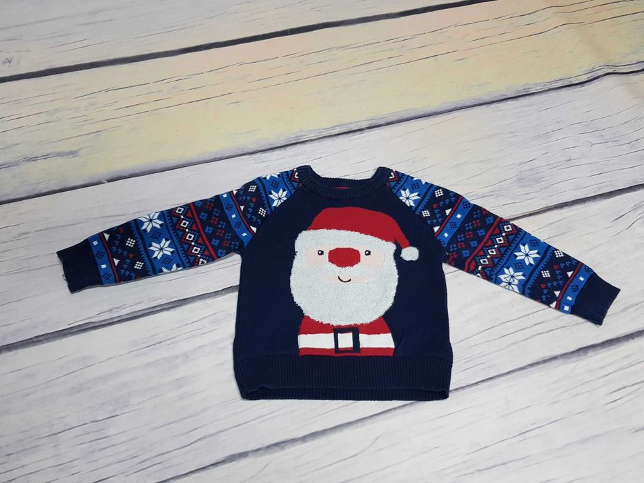 Rebel super sweter świąteczny Mikołaj 18-24 mies