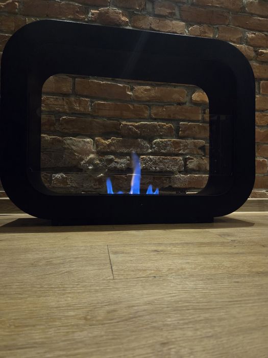 Biokominek wolnostojący 82cm l 6mm szkłol sprawne 100%