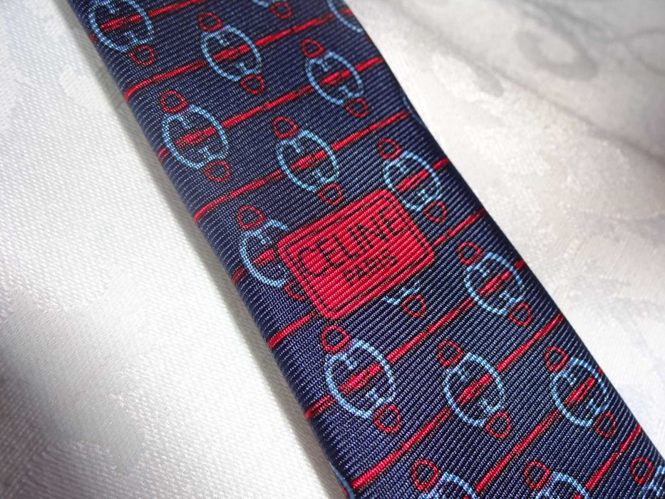 CELINE Paris made in Spain Pure Soie jedwabny luksusowy krawat