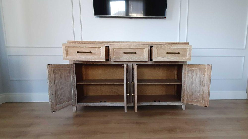 Komoda z drewna, dębowa, retro, w stylu angielskim